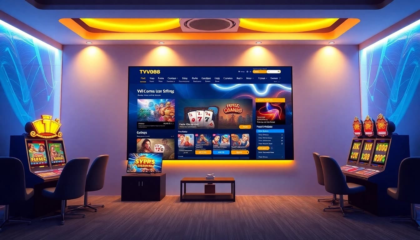 TV88 online gaming platform showcasing modern interface features for safe betting.