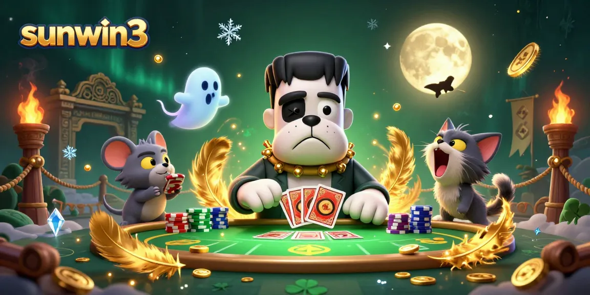 Engage in thrilling gameplay at sunwin3 with a vibrant 3D casino scene showcasing unique characters and rich graphics.