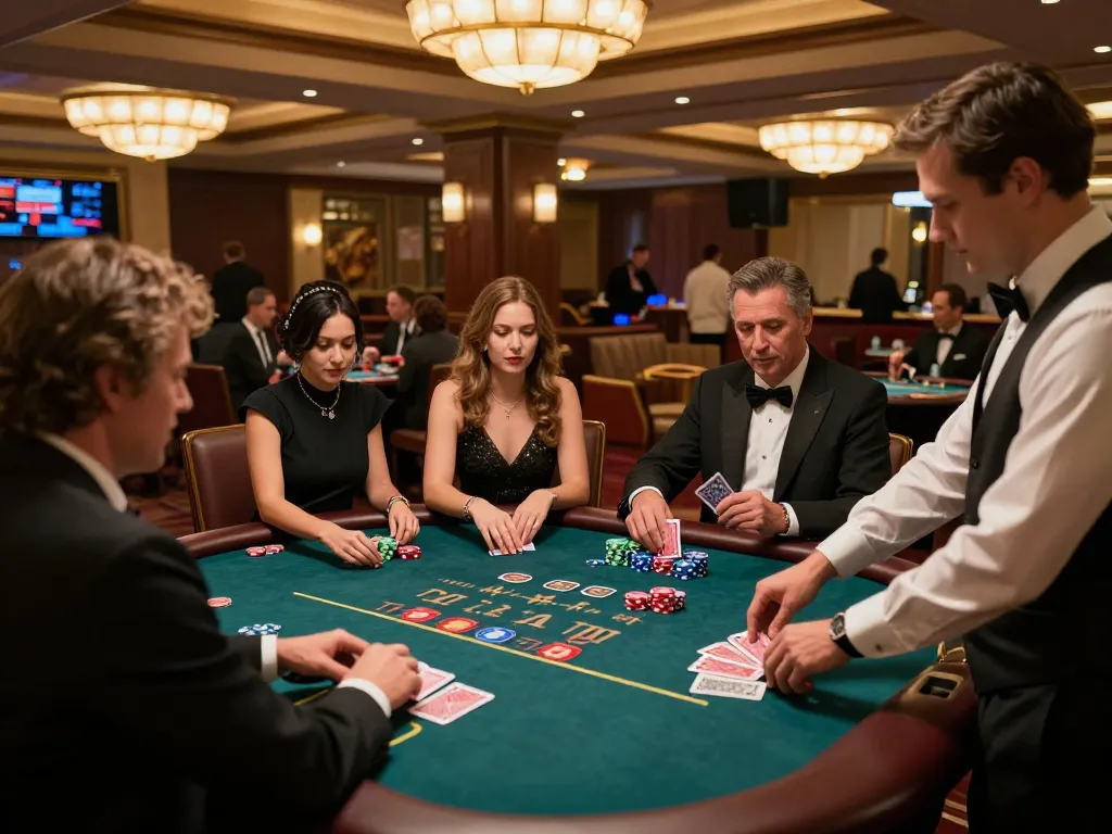 Players enjoying a thrilling blackjack game at BJ88 live casino, showcasing expert gameplay and inviting atmosphere.