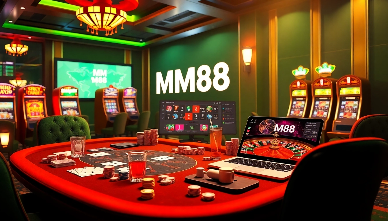 Experience the thrill of betting at MM88 with vibrant casino atmosphere and engaging gameplay.
