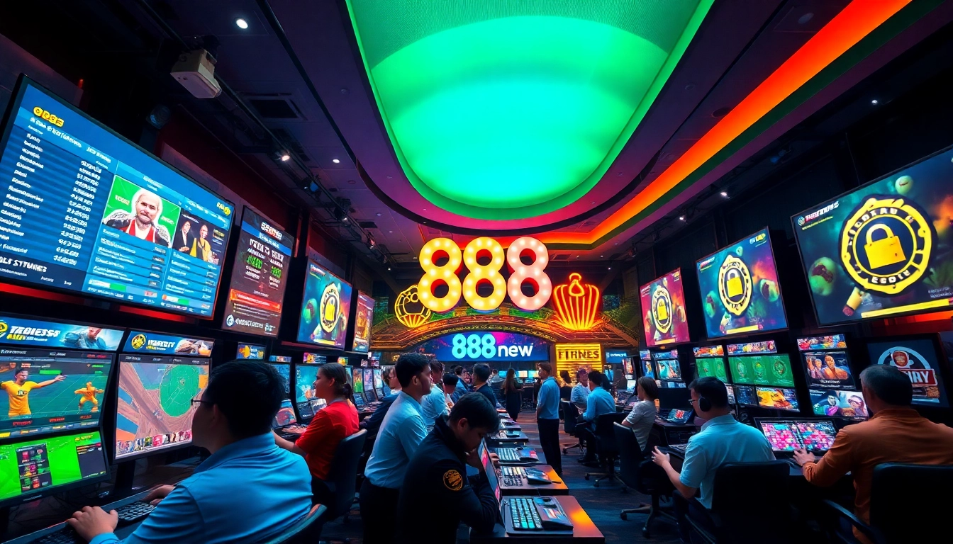 Exciting gaming experience on 888new showcasing sports betting and online casino activities.