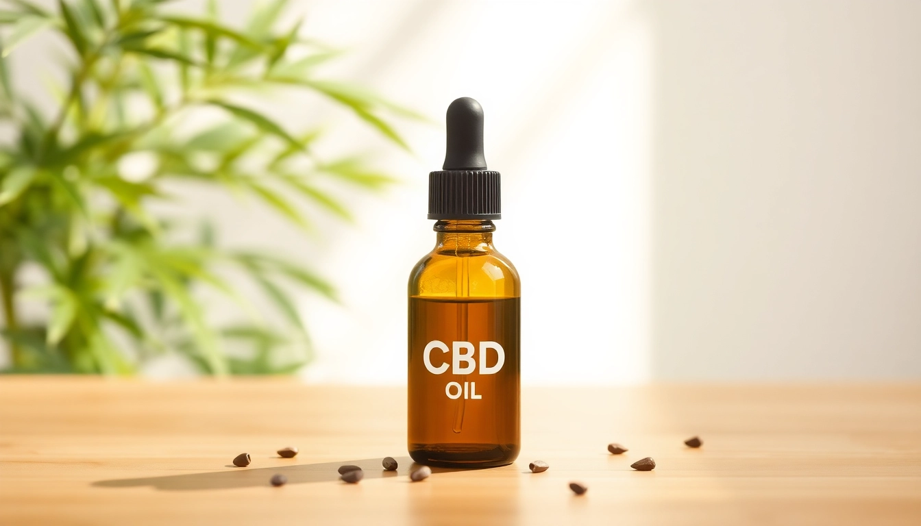Highlight the benefits of CBD Oil with a focus on a dropper bottle against a natural hemp backdrop.