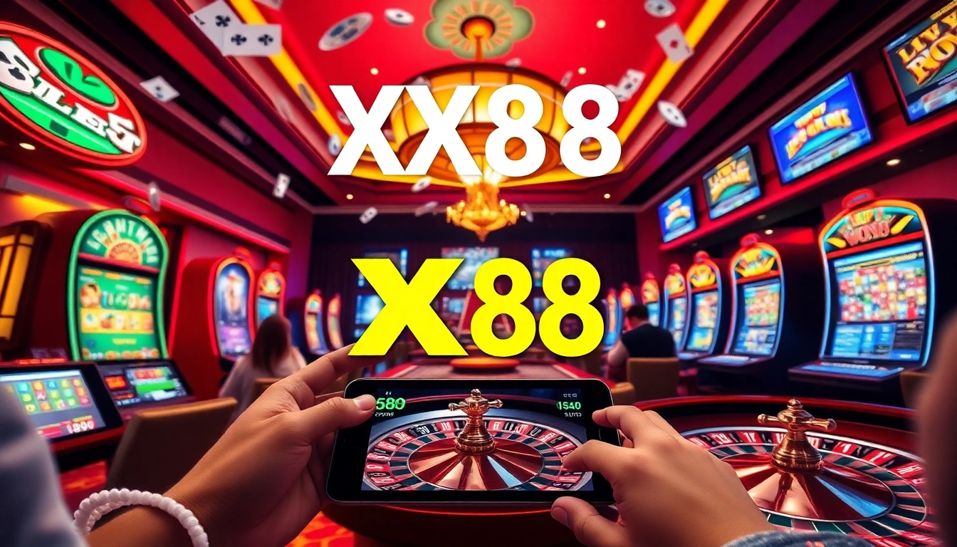 XX88 online gambling platform showcasing vibrant games and user engagement.