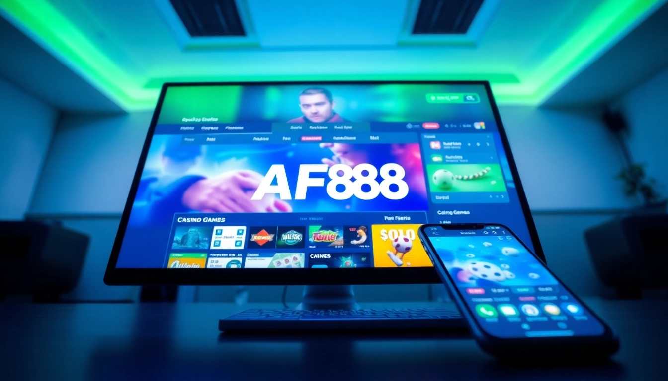 Experience AF88's online betting with intuitive interface on computer and smartphone.