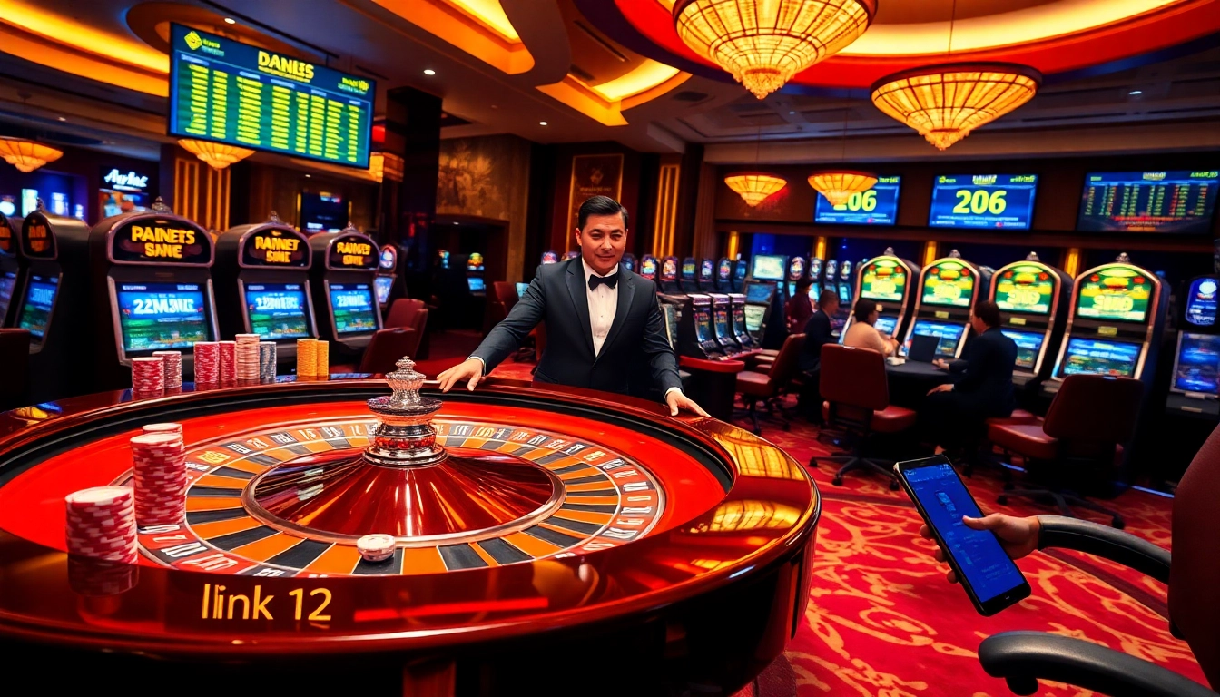 Experience the thrill of betting at 12bet with captivating casino visuals that highlight excitement.