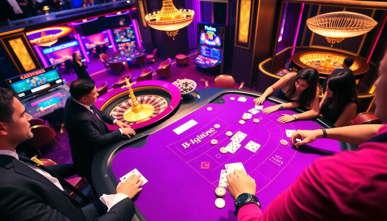 Experience thrilling blackjack action and luxury at https://kjc.onl/, showcasing stunning casino interiors.
