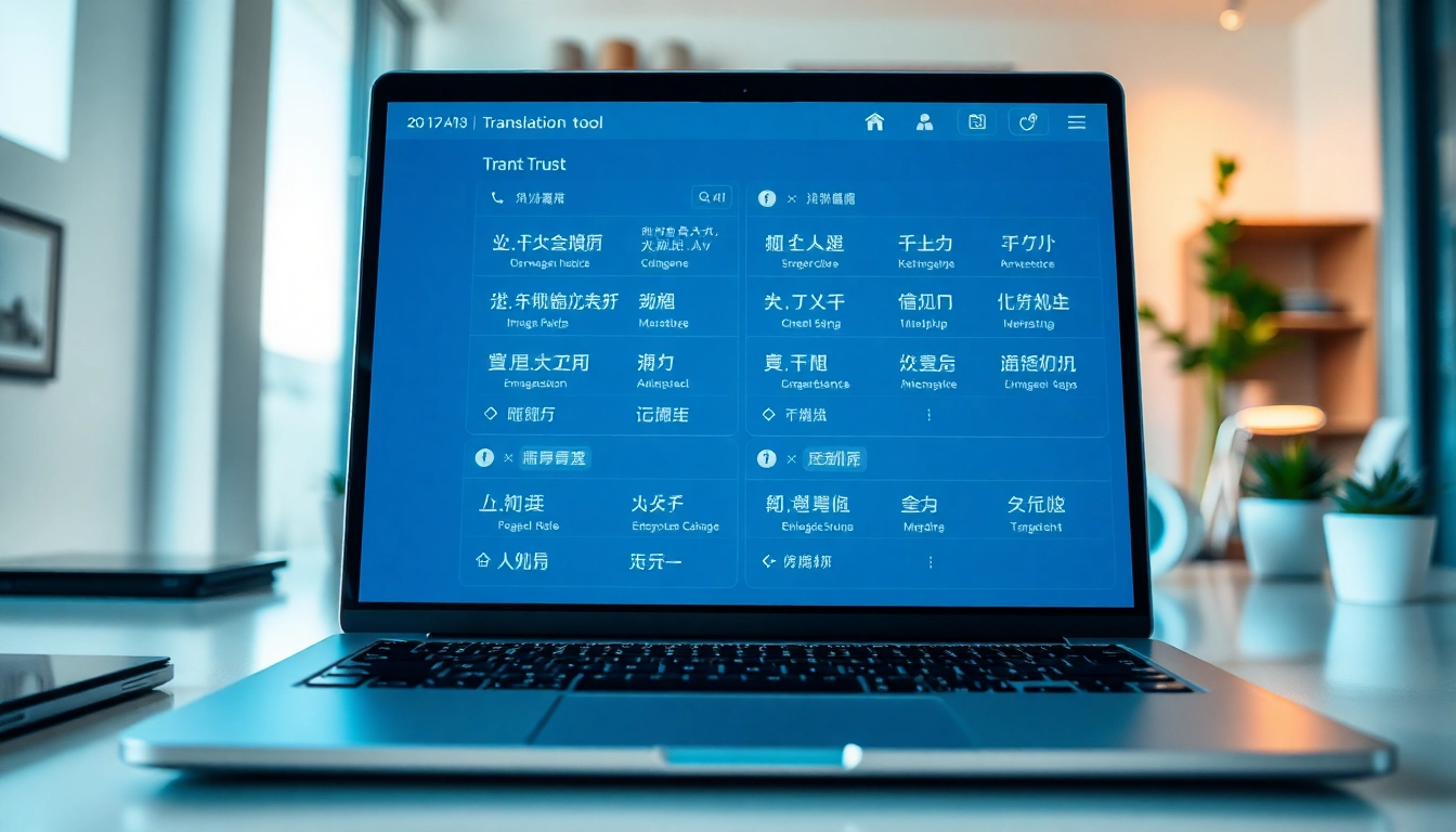 A modern AI translation tool interface showcasing youdaofanyi's advanced features in a bright, professional workspace.