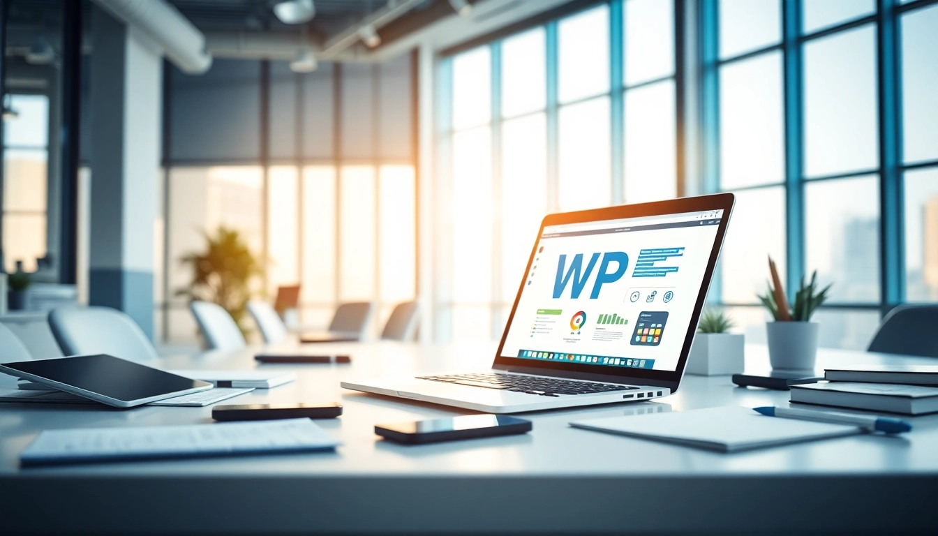 Experience WPS办公 in a modern office setting, showcasing productivity tools and a sleek workspace.