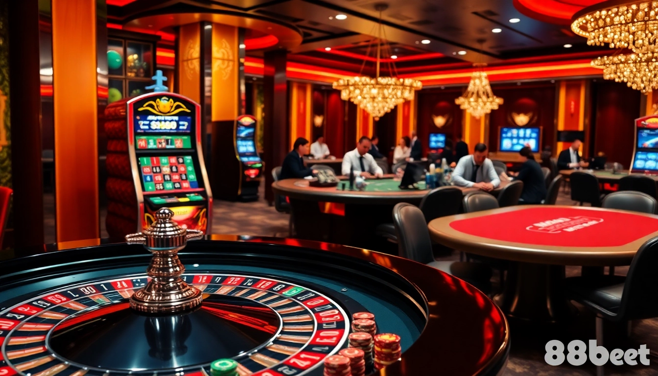 Experience the thrill of winning at 88bet with a luxurious casino ambiance.