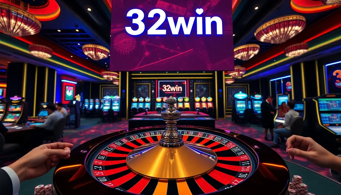 Engage in the thrill of gambling with 32win đăng nhập at a luxurious casino table.