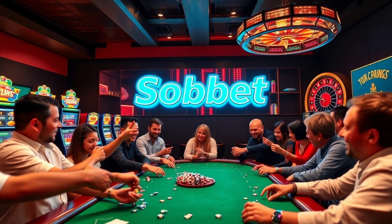 Experience thrilling Sbobet betting action at a vibrant casino table with players engaging intensely.