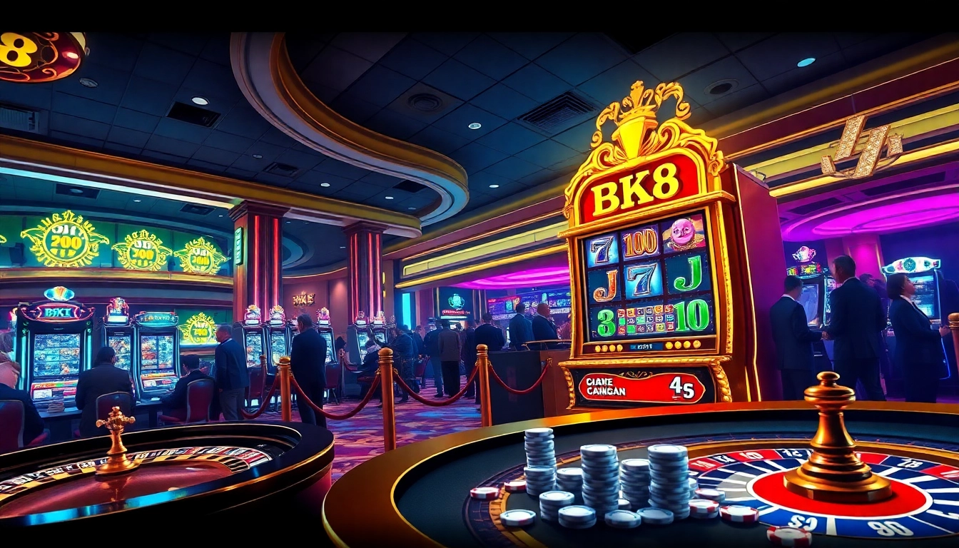 Experience the thrill of bk8 สล็อต with vibrant slot machines and exciting casino action.