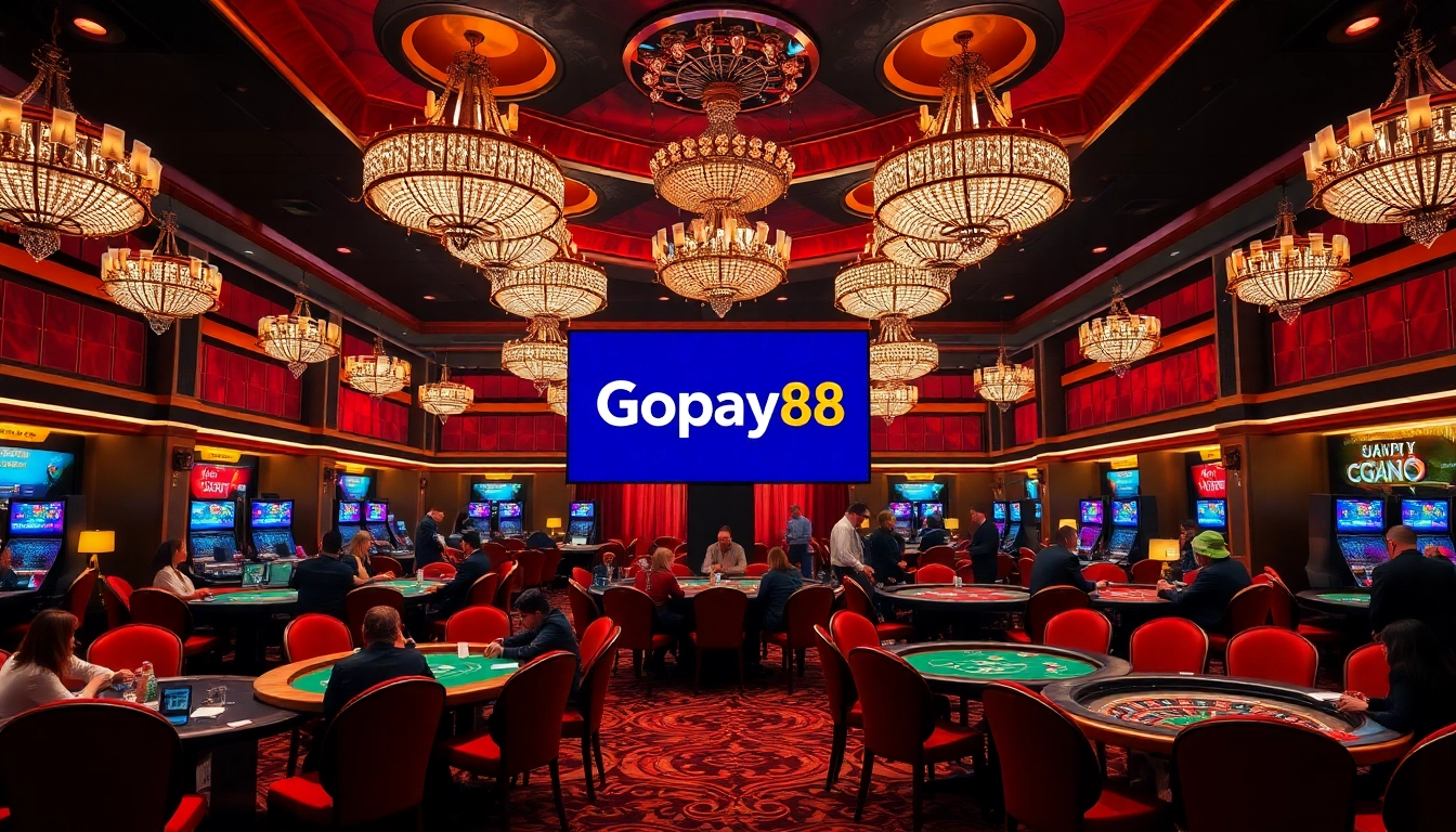 Experience the thrill of Gopay88 with vibrant casino gaming featuring poker and roulette.