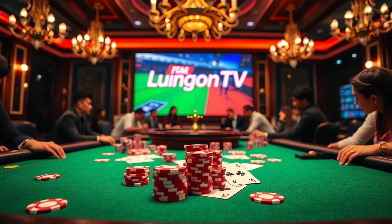 Experience the excitement of luongsontv with vibrant poker tables and live sports streaming.