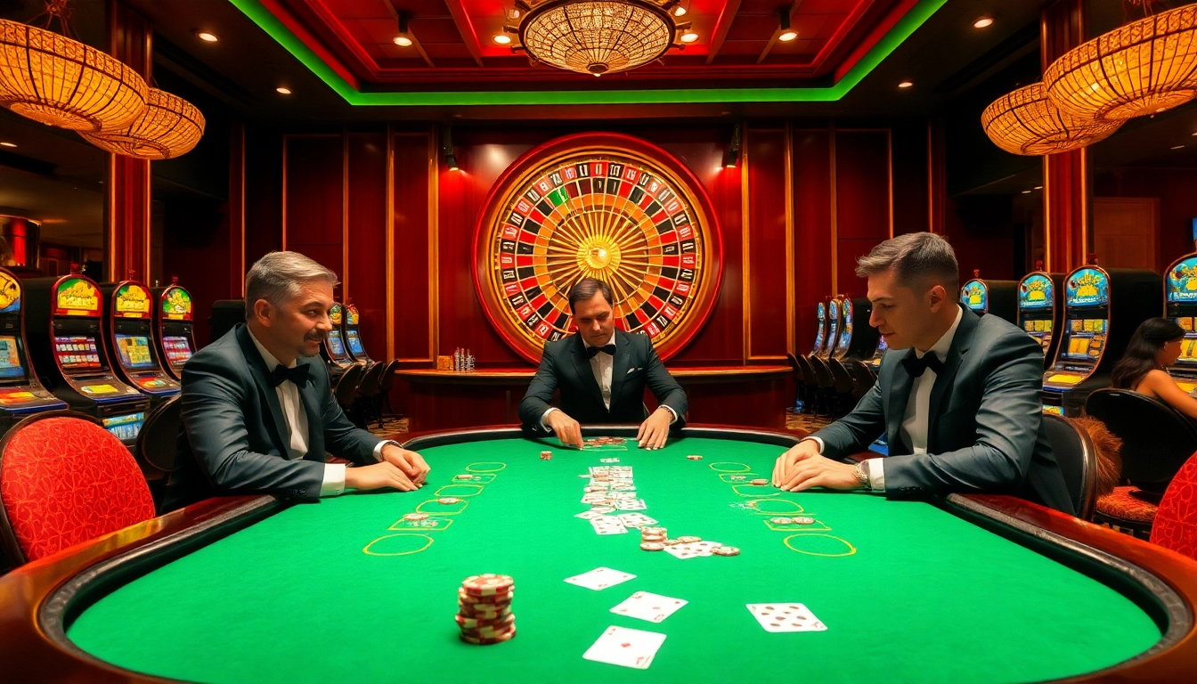 Experience the thrill of high-stakes poker and exciting games at iwin casino, showcasing vibrant casino atmosphere.