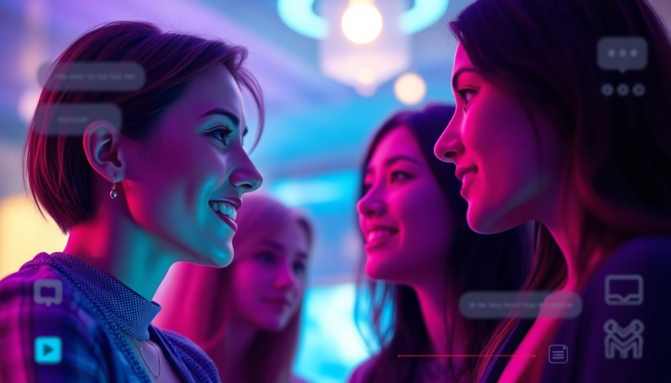 Engaging ai porn chat interface showcasing lifelike AI avatars and vibrant interactions.