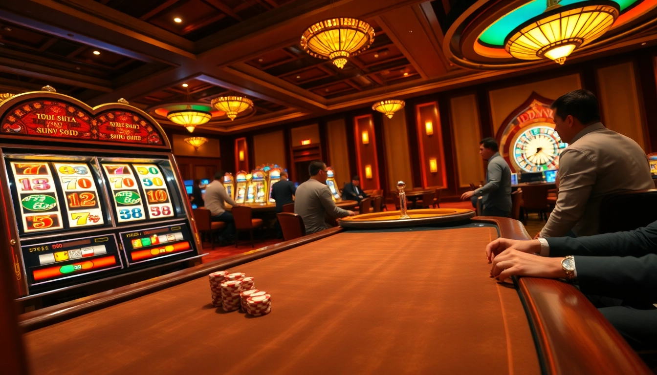 Experience the excitement of idn slot gameplay with vibrant machines and high-stakes tables.